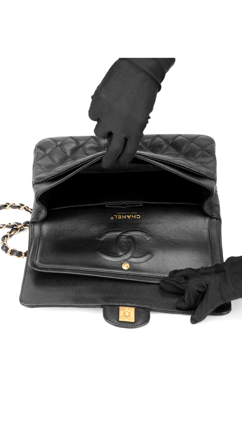 Chanel Classic Double Flap Bag Medium - Black