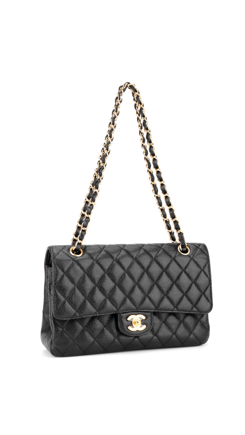 Chanel Classic Double Flap Bag Medium - Black