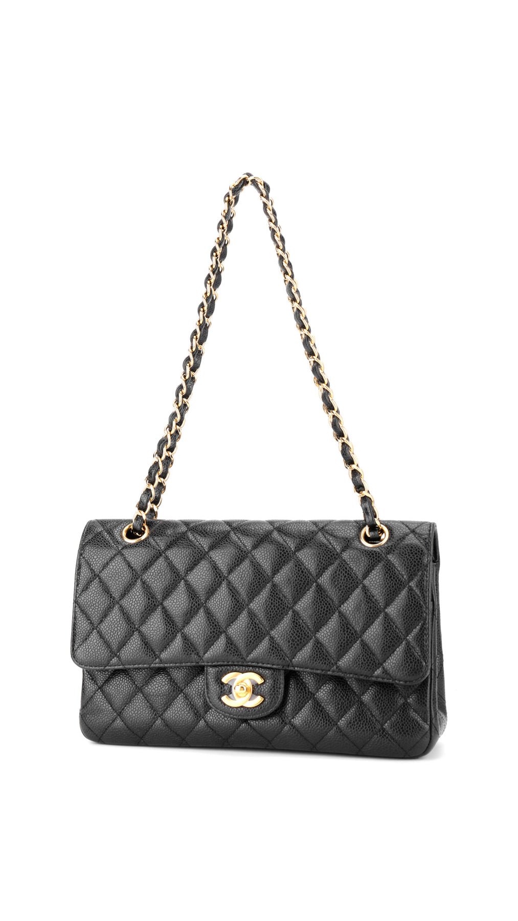Chanel Classic Double Flap Bag Medium - Black