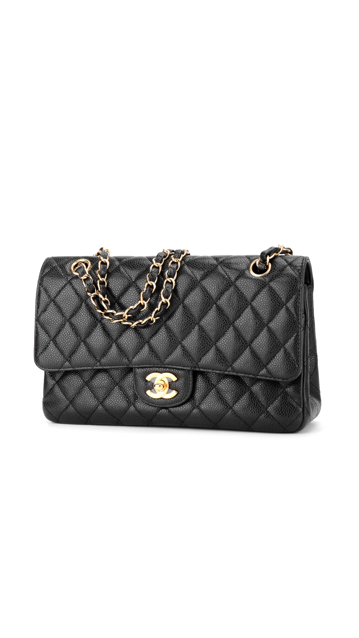Chanel Classic Double Flap Bag Medium - Black