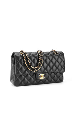 Chanel Classic Double Flap Bag Medium - Black