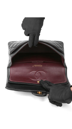 Chanel Classic Double Flap Bag Medium - Black