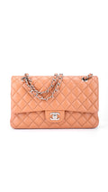 Chanel Classic Double Flap Bag Medium Caviar - Light Brown