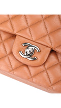 Chanel Classic Double Flap Bag Medium Caviar - Light Brown