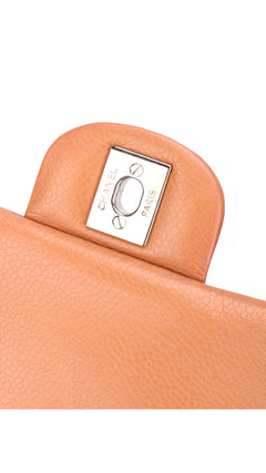 Chanel Classic Double Flap Bag Medium Caviar - Light Brown