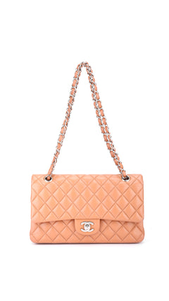 Chanel Classic Double Flap Bag Medium Caviar - Light Brown