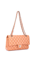 Chanel Classic Double Flap Bag Medium Caviar - Light Brown