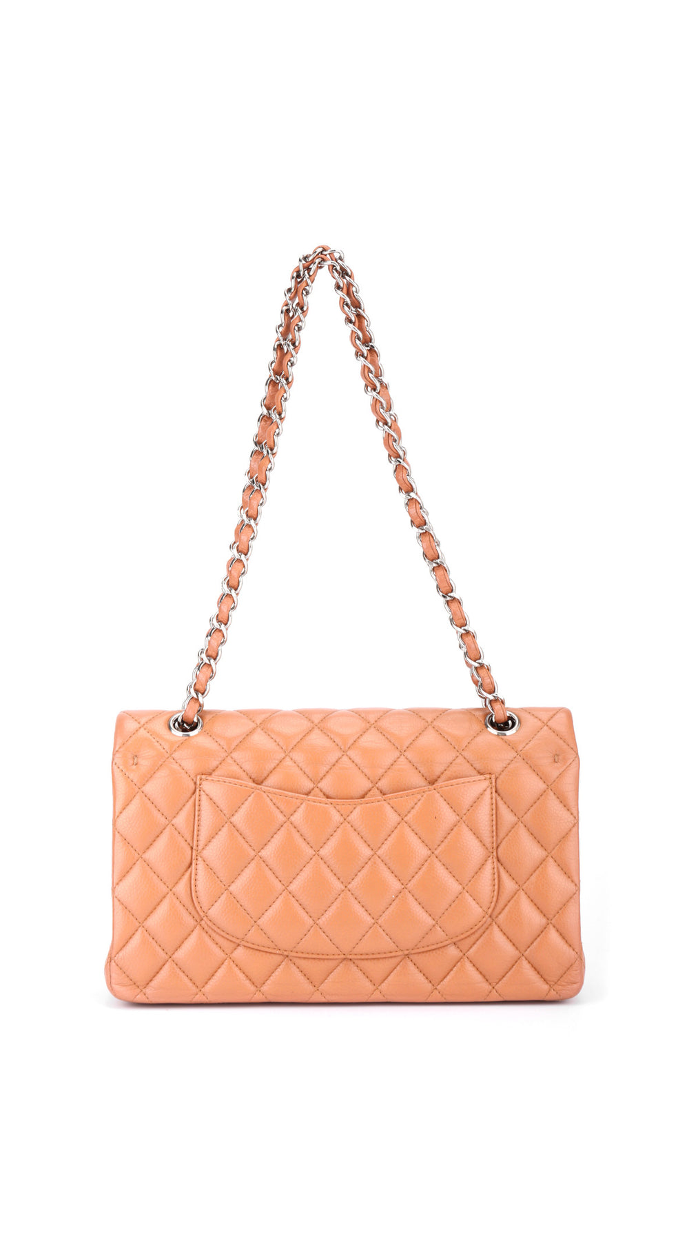 Chanel Classic Double Flap Bag Medium Caviar - Light Brown