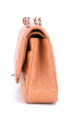 Chanel Classic Double Flap Bag Medium Caviar - Light Brown