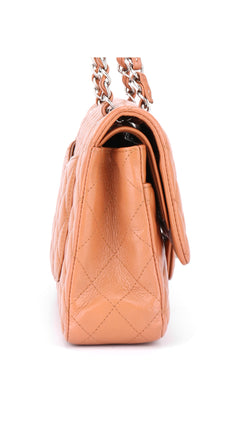 Chanel Classic Double Flap Bag Medium Caviar - Light Brown