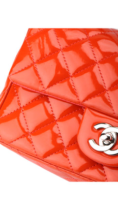 Chanel Classic Single Flap Bag Mini - Orange