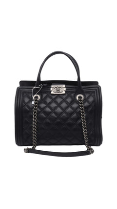Chanel Boy Tote Bag Large - Black