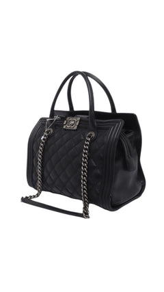 Chanel Boy Tote Bag Large - Black
