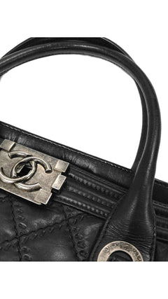 Chanel Boy Tote Bag Large - Black
