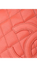 Chanel Shoulder Bag Cc-Logo - Coral Red