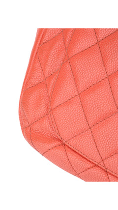 Chanel Shoulder Bag Cc-Logo - Coral Red