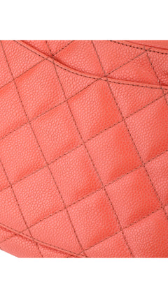 Chanel Shoulder Bag Cc-Logo - Coral Red