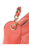 Chanel Shoulder Bag Cc-Logo - Coral Red