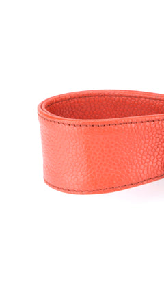 Chanel Shoulder Bag Cc-Logo - Coral Red