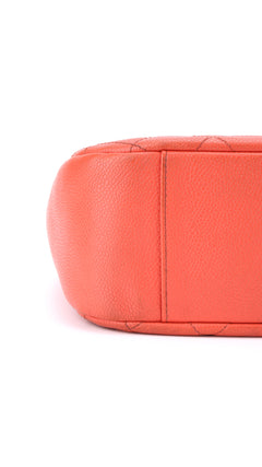 Chanel Shoulder Bag Cc-Logo - Coral Red