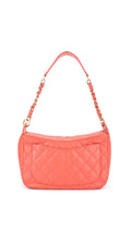 Chanel Shoulder Bag Cc-Logo - Coral Red