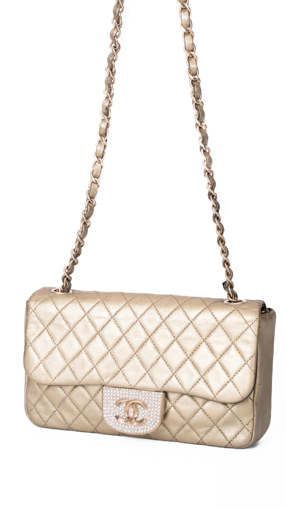 Chanel Single Flap Bag - Gold