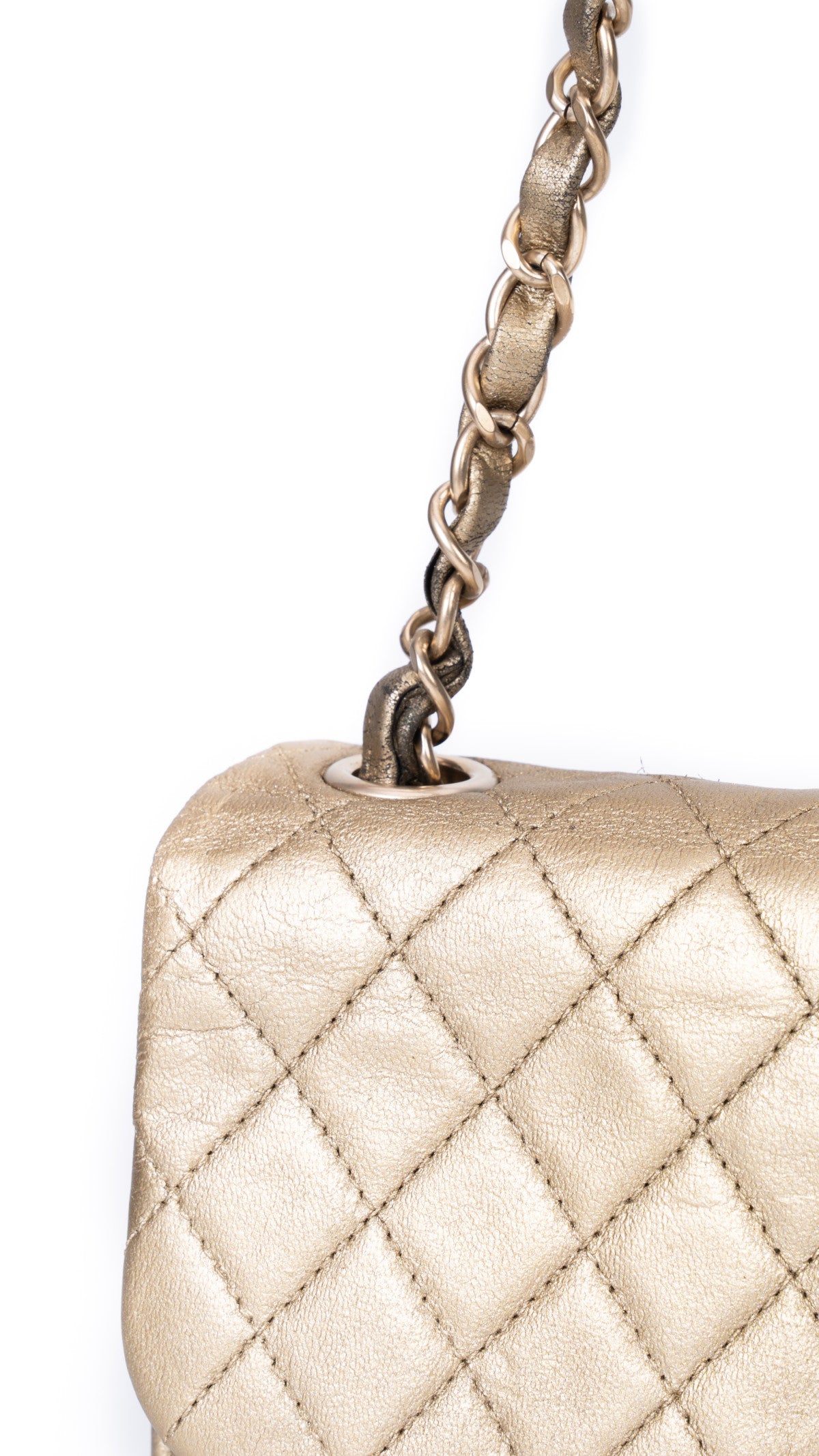 Chanel Single Flap Bag - Gold