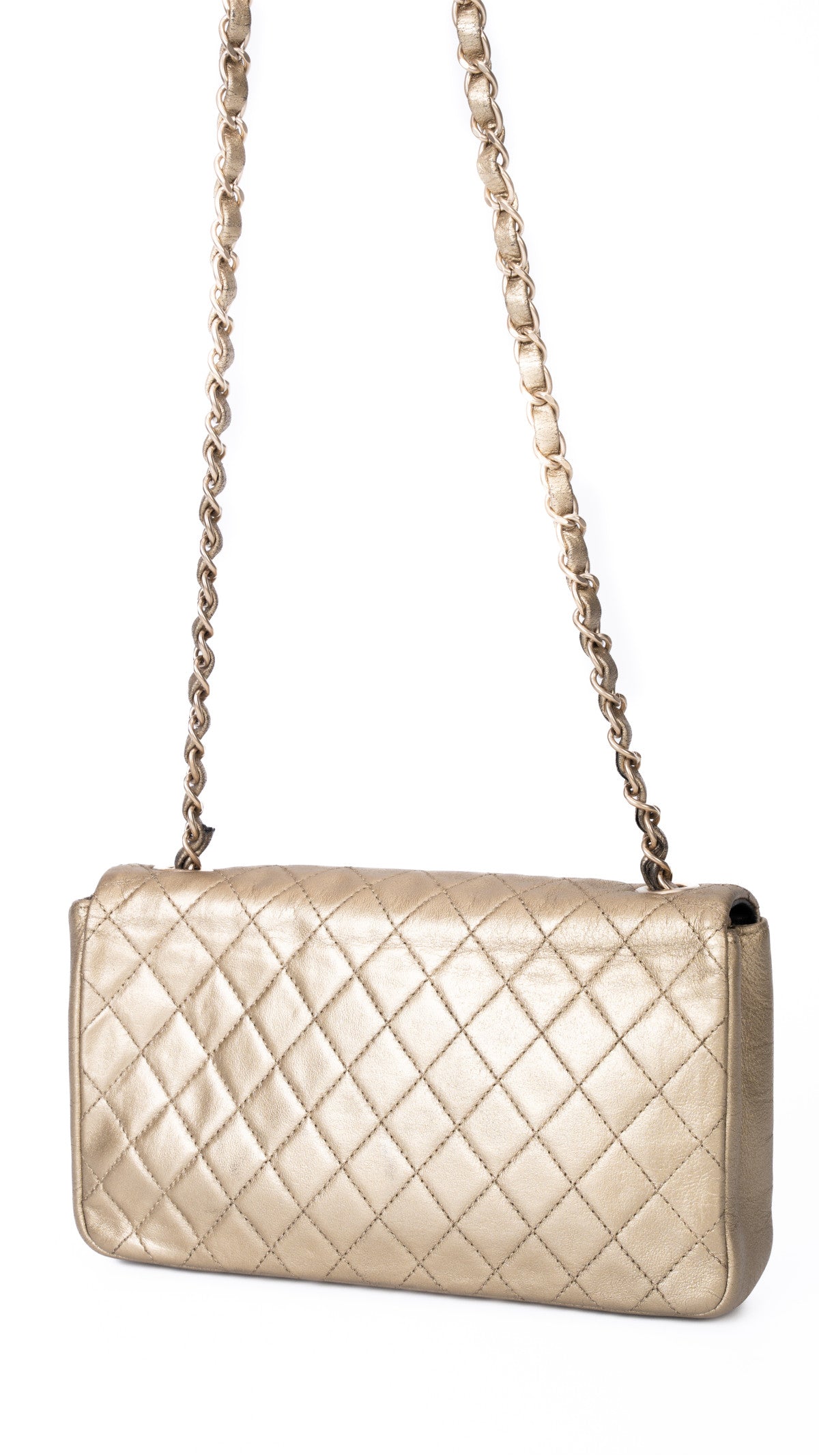 Chanel Single Flap Bag - Gold