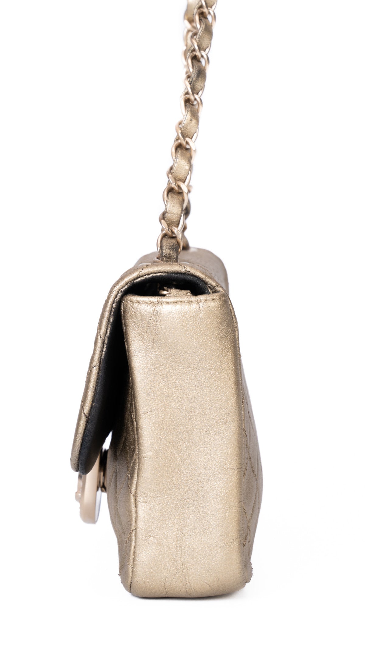 Chanel Single Flap Bag - Gold