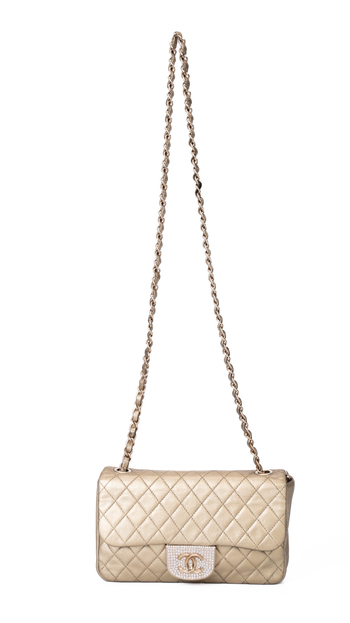 Chanel Single Flap Bag - Gold