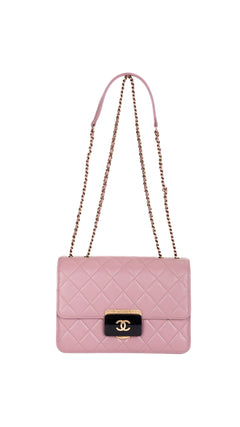 Chanel Single Flap Bag CC - Pink