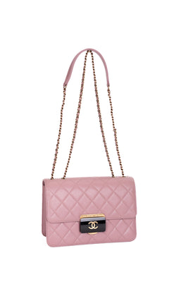 Chanel Single Flap Bag CC - Pink