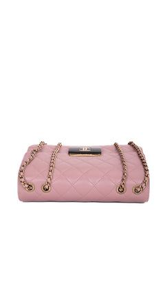 Chanel Single Flap Bag CC - Pink