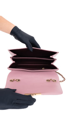 Chanel Single Flap Bag CC - Pink