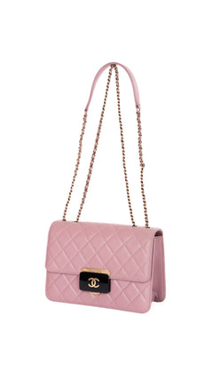 Chanel Single Flap Bag CC - Pink