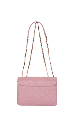 Chanel Single Flap Bag CC - Pink