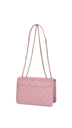 Chanel Single Flap Bag CC - Pink