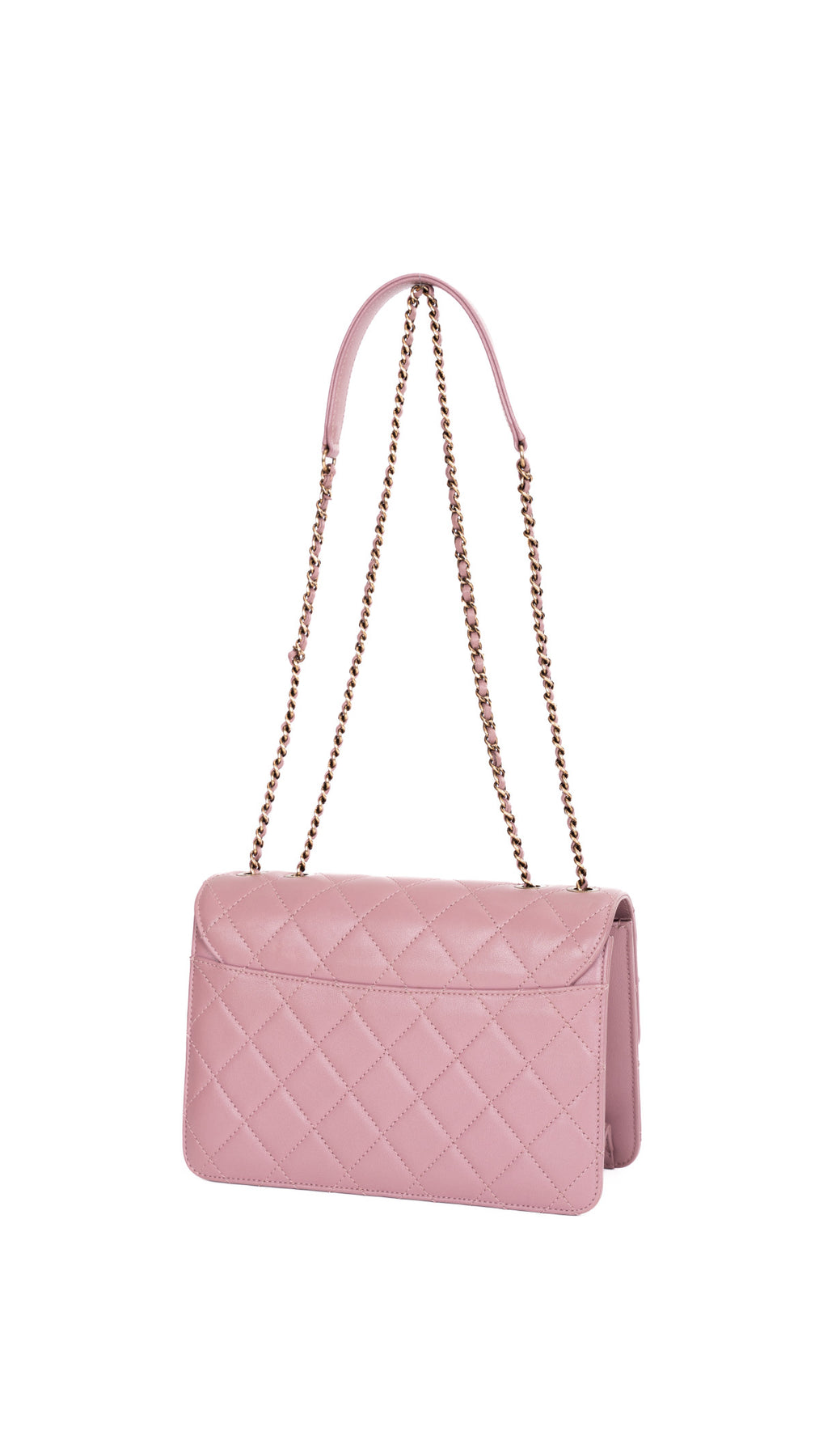 Chanel Single Flap Bag CC - Pink