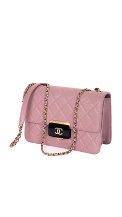 Chanel Single Flap Bag CC - Pink