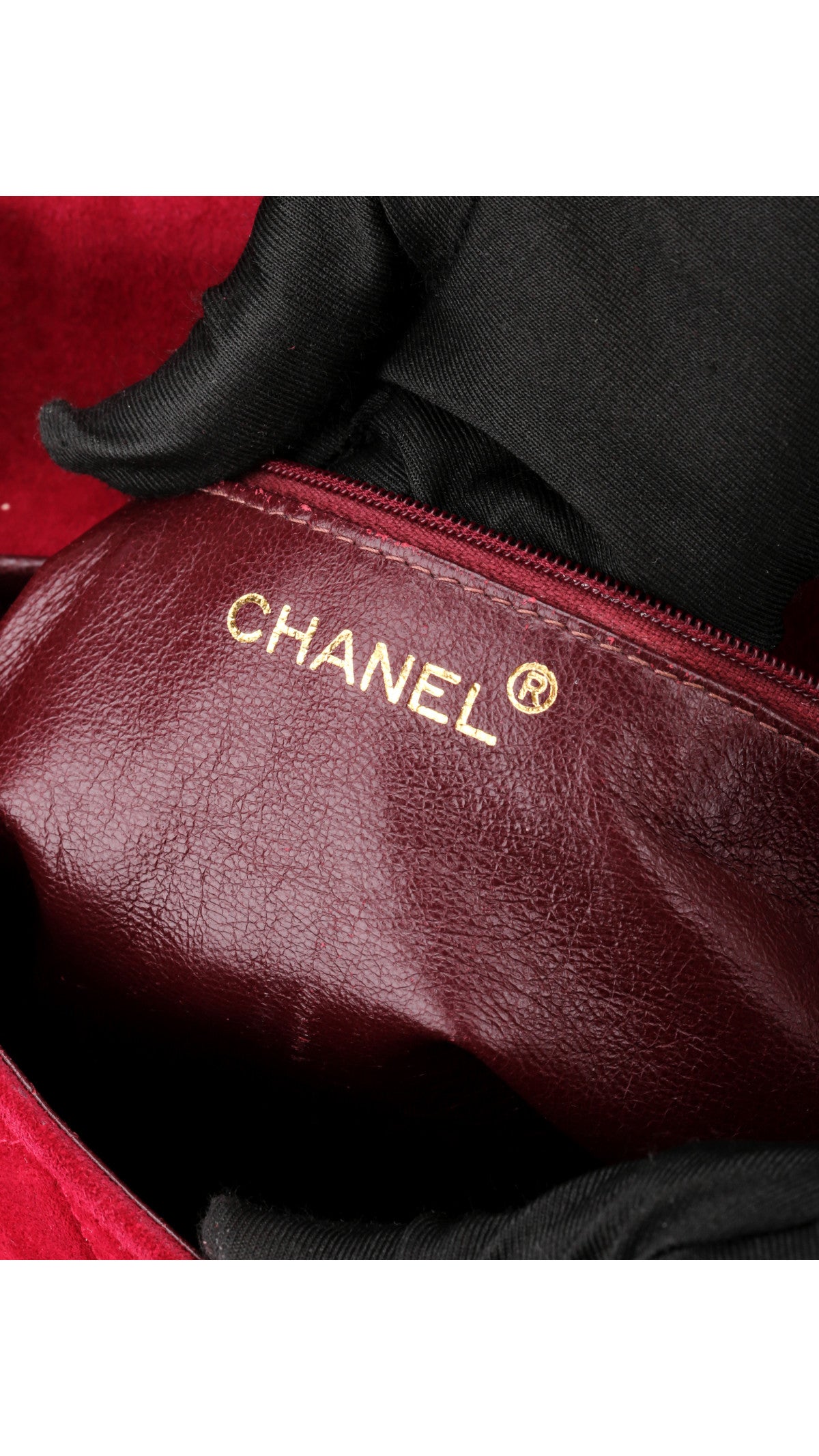 Chanel Single Flap Shoulder Bag Suede - Red