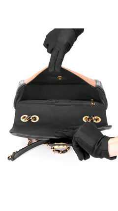 Chanel Two Tone Flap Bag - Beige