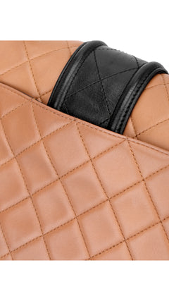 Chanel Two Tone Flap Bag - Beige