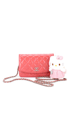 Chanel Wallet On Chain Quilted Flap Bag - Pink