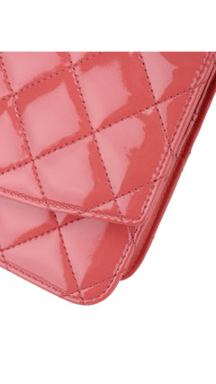Chanel Wallet On Chain Quilted Flap Bag - Pink