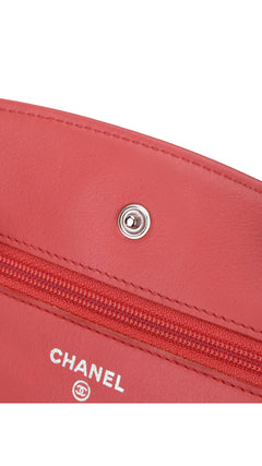 Chanel Wallet On Chain Quilted Flap Bag - Pink