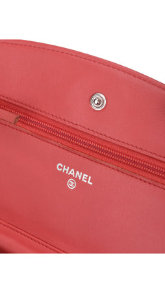 Chanel Wallet On Chain Quilted Flap Bag - Pink