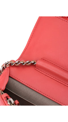 Chanel Wallet On Chain Quilted Flap Bag - Pink
