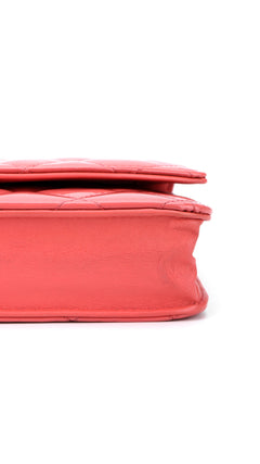 Chanel Wallet On Chain Quilted Flap Bag - Pink