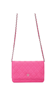 Chanel Wallet On Chain Quilted Flap Bag - Pink