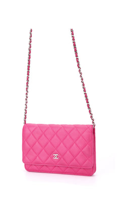 Chanel Wallet On Chain Quilted Flap Bag - Pink